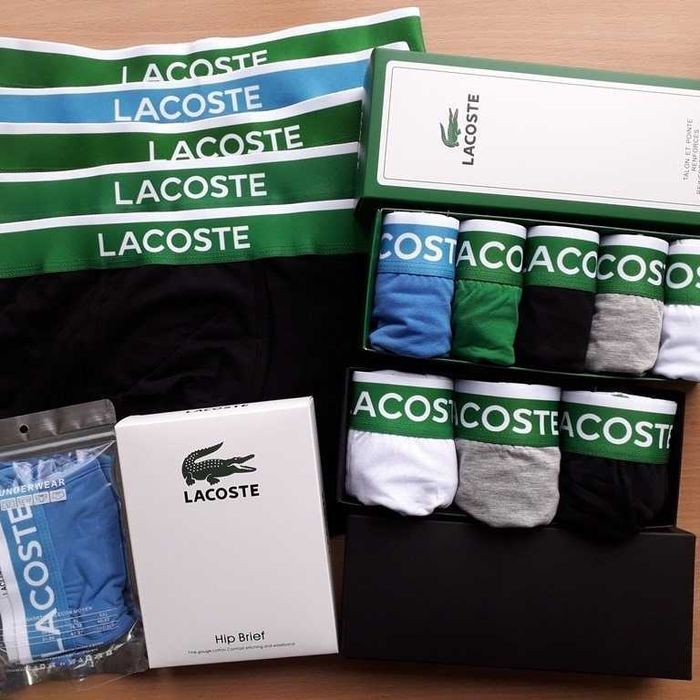 Чоловічі преміум боксери LACOSTE. Мужские трусы