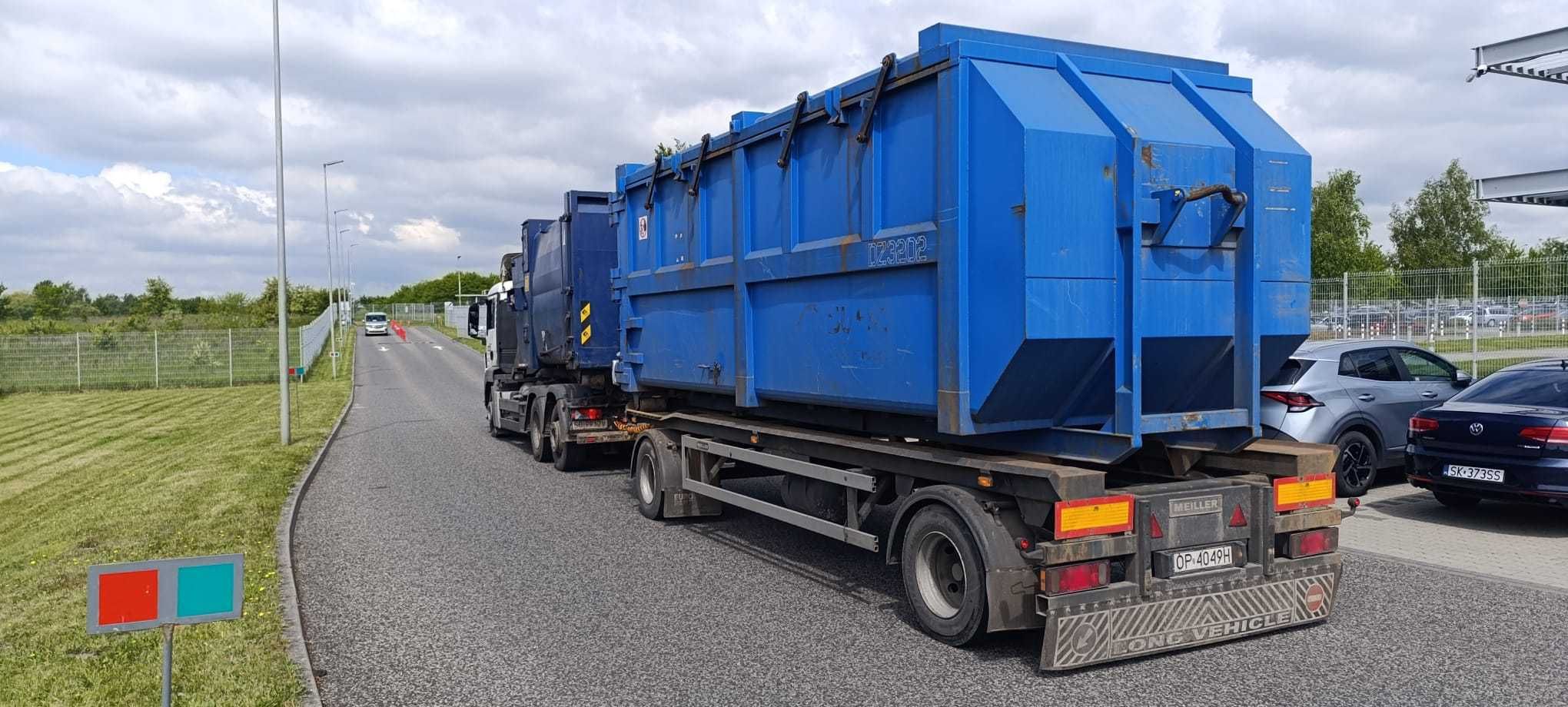 Usługi transportowe hakowiec z HDS do złomu załadunku przeładunku