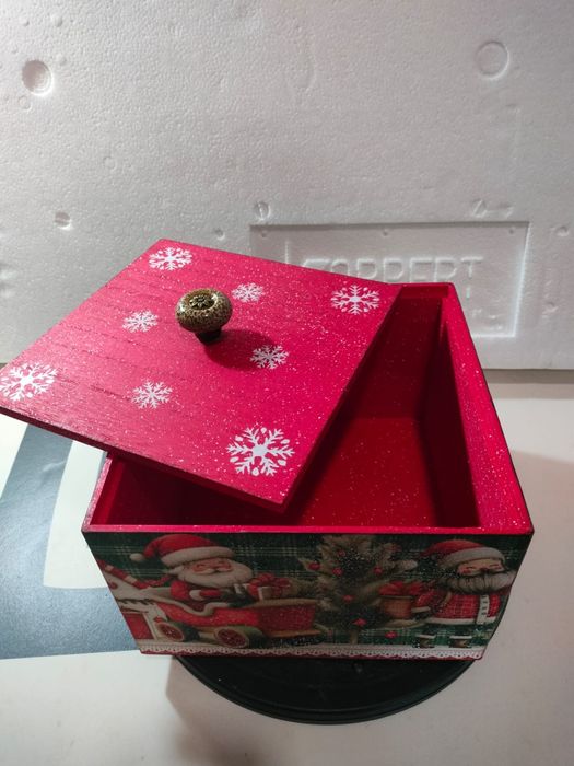 Caixa de madeira Natalícia