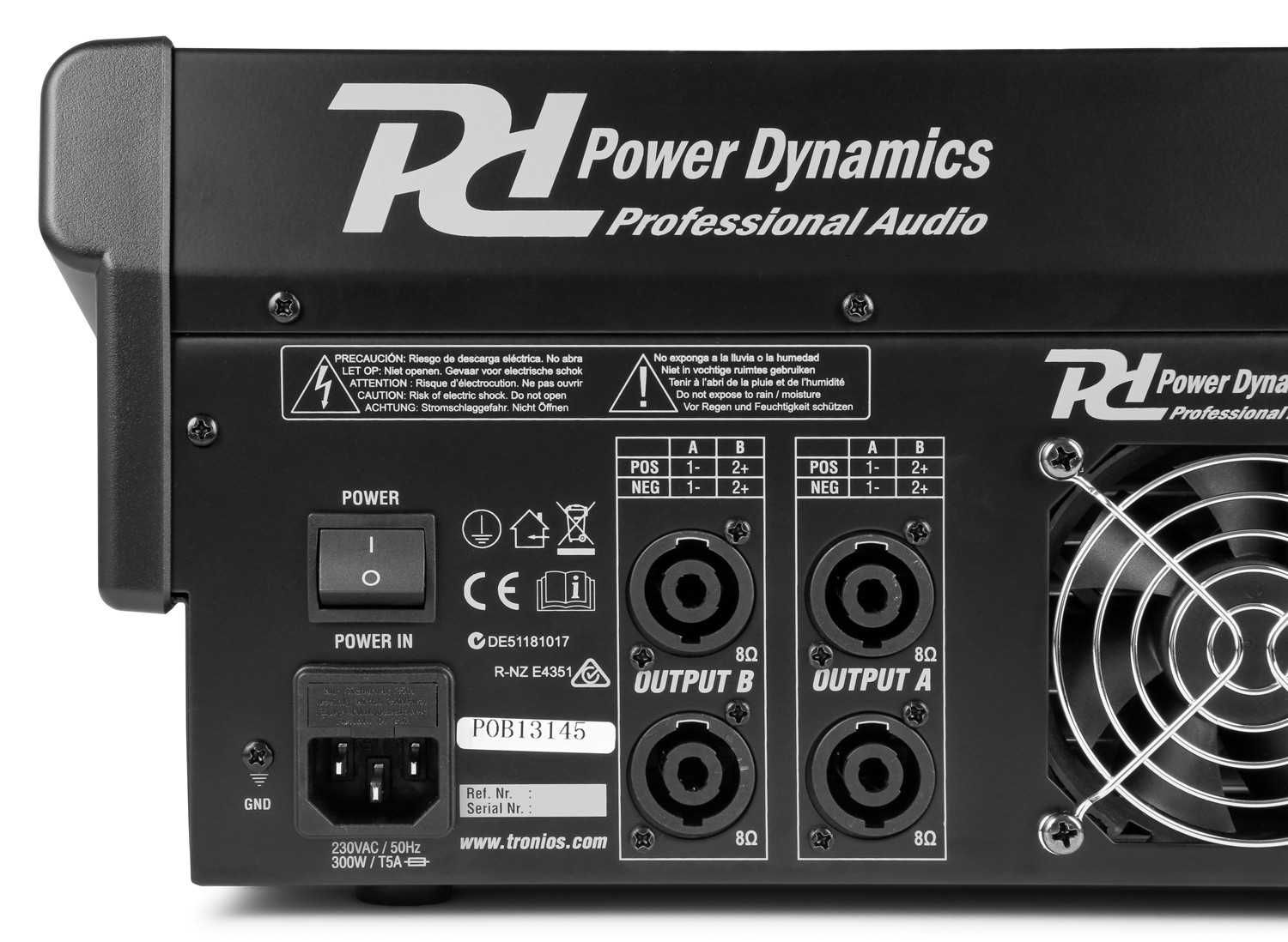 Mocny powermikser 8 kanałowy Power Dynamics PDM-S804A Phantom +48V