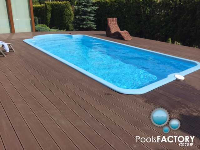 Basen ogrodowy z laminatu, poliestrowy 6x3x1,4 od ręki Producent