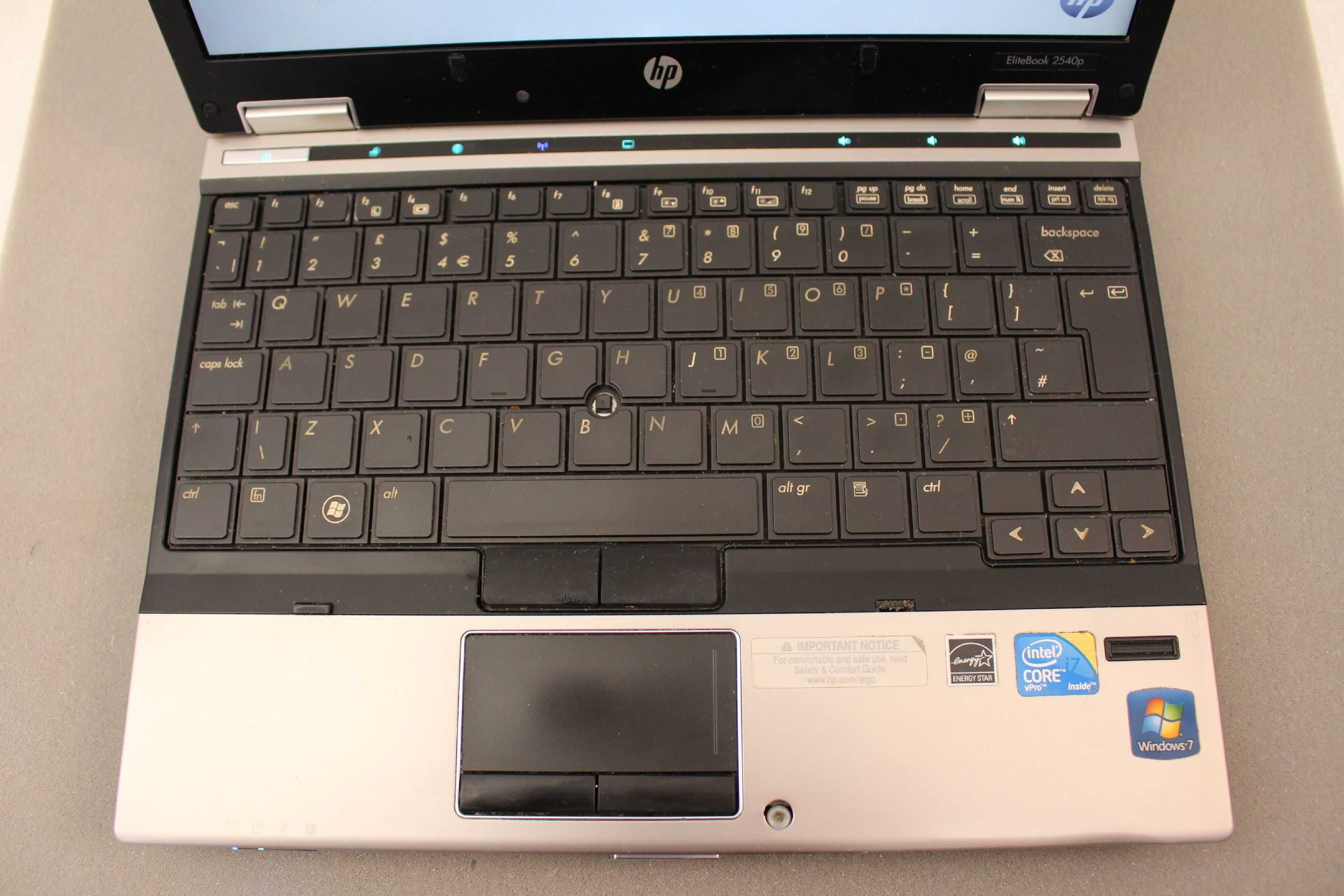 HP ELITEBOOK 2540P-Core-i7-8GB-Ram-SSD-160GB-2-Baterias NOVA 5H a 100%