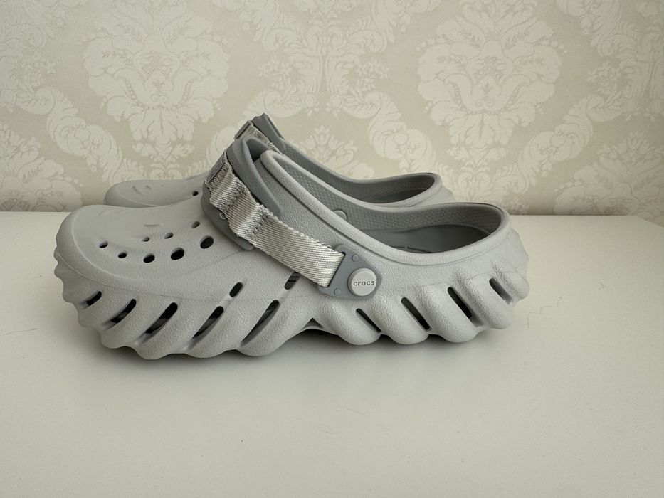 Crocs ОРИГИНАЛ Кроксы X- Echo Clog 41-42 р 26 см Светло-серый