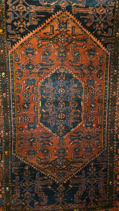 Stary perski dywan wełniany Hamadan 134/208