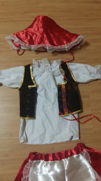 Карнавальный костюм Красная шапочка 110-116+ юбка пачка в подарок.