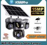 АВТОНОМНА ВІДЕОКАМЕРА 15мр 10x ZOOM WIFI V380Pro онлайн вулична камера
