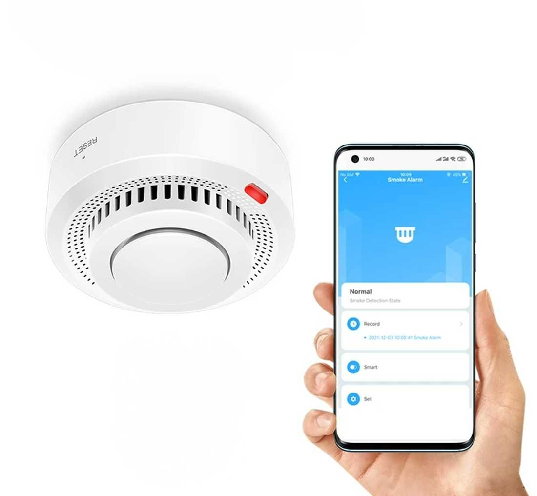 Розумний WiFi-датчик диму Tuya для пожежної безпеки