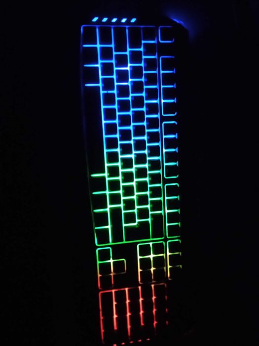 Teclado Krom Kyra. Rgb gaming keyboard. Teclado semi mecânico.