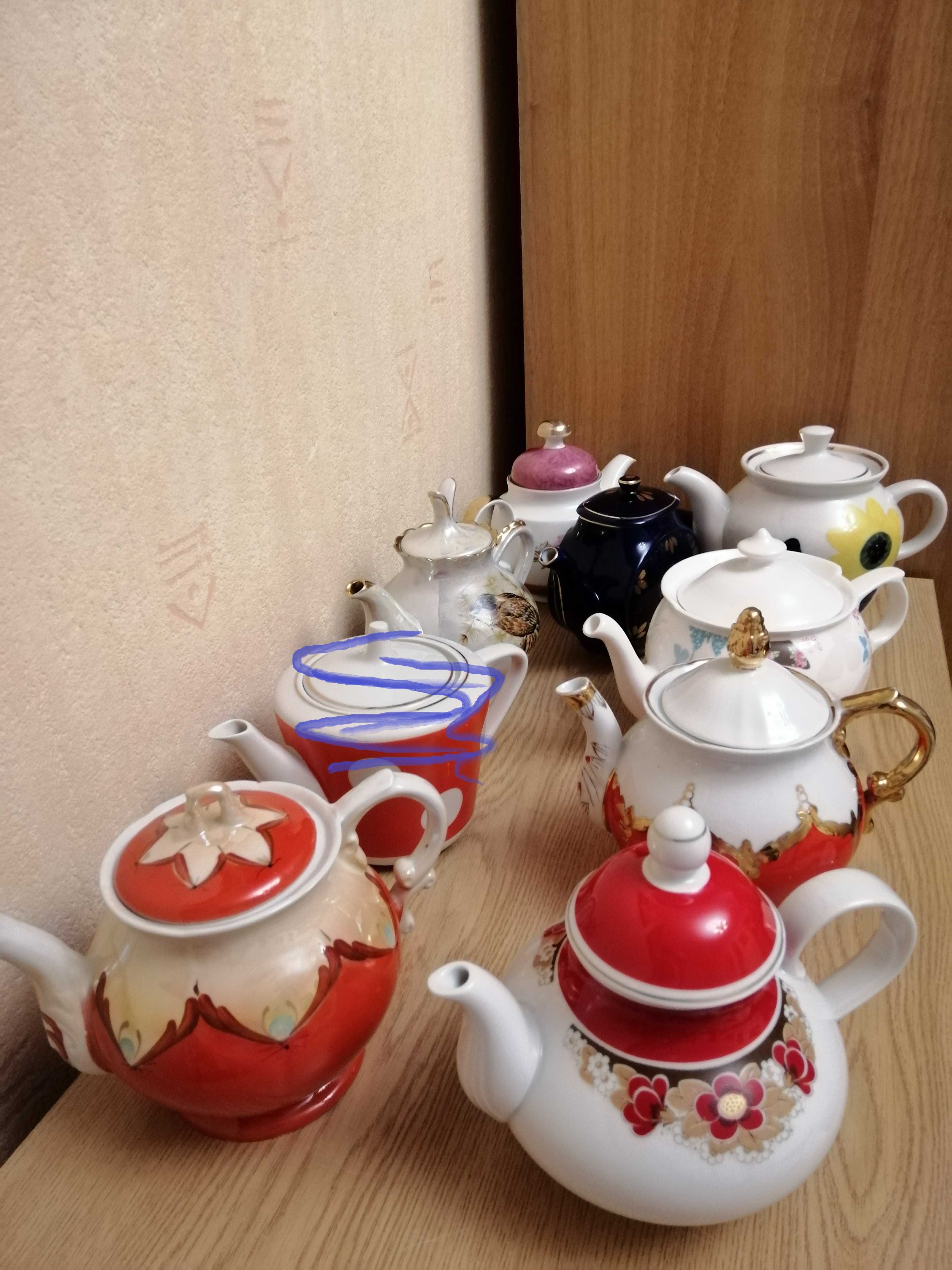 Чайники заварочные Гжель, Довбыш, ГДР