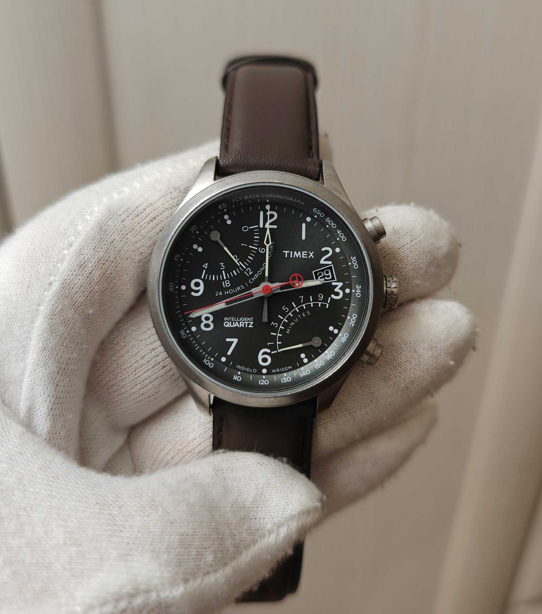 Чоловічий годинник Timex T2P509 Intelligent Indiglo Chronograph