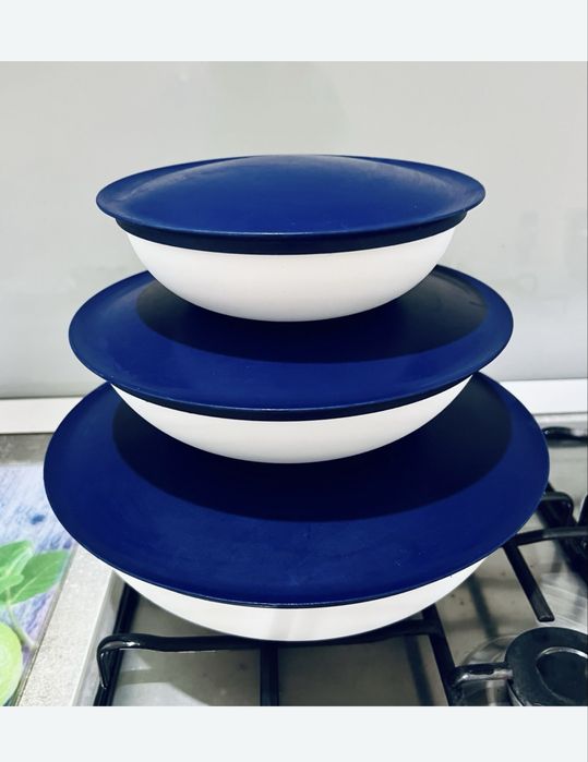 Посуда TUPPERWARE чаша форма набор контейнеров 0,75/1,5/3,5 литров