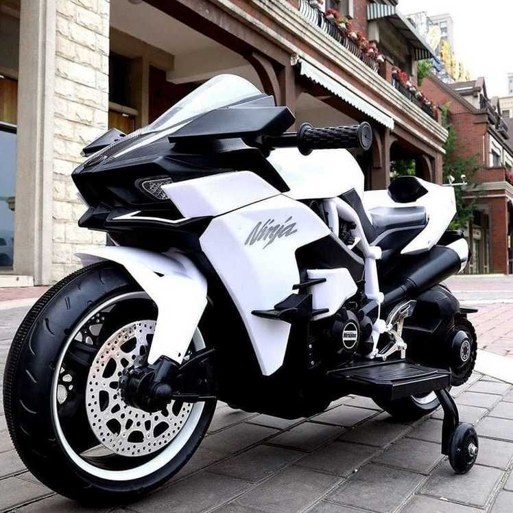 Motocykl KAWASAKI NINJA H2R Ścigacz Elektryczny Auto Akumulator DZIECI