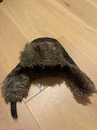 czapka na zimę uszatka chłopiec 3-4 lata