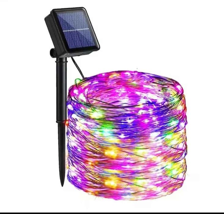 Fio 30m luzes natalícias Solar