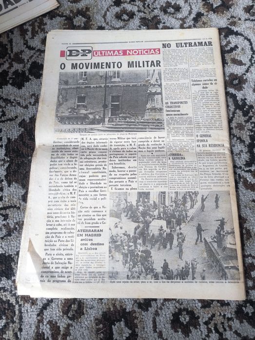 Jornal diário popular 25 de abril de 1974