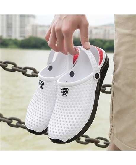 Sandálias Antiderrapantes, à Prova de Água, Tamanho 42, Branco - Goeik