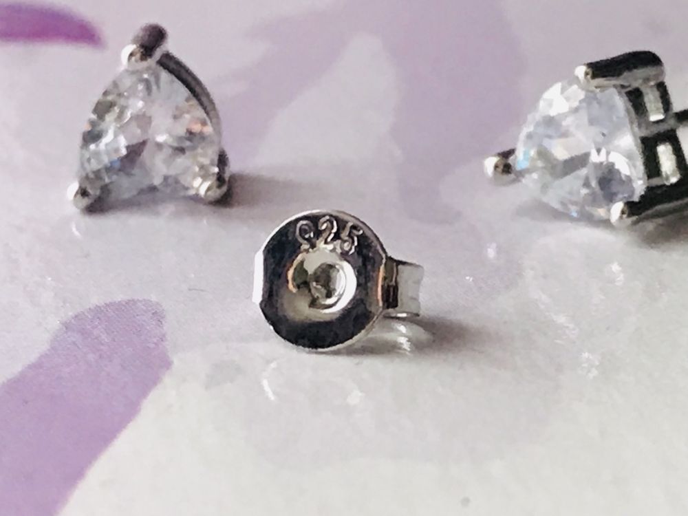 Срібні сережки 925 проба! Фіаніти Swarovski !!!