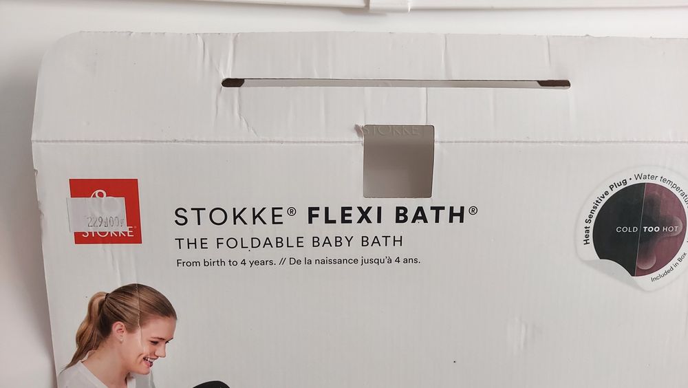 Stokke wanienka wanna dla dziecka niemowlaka jak nowa biała składana