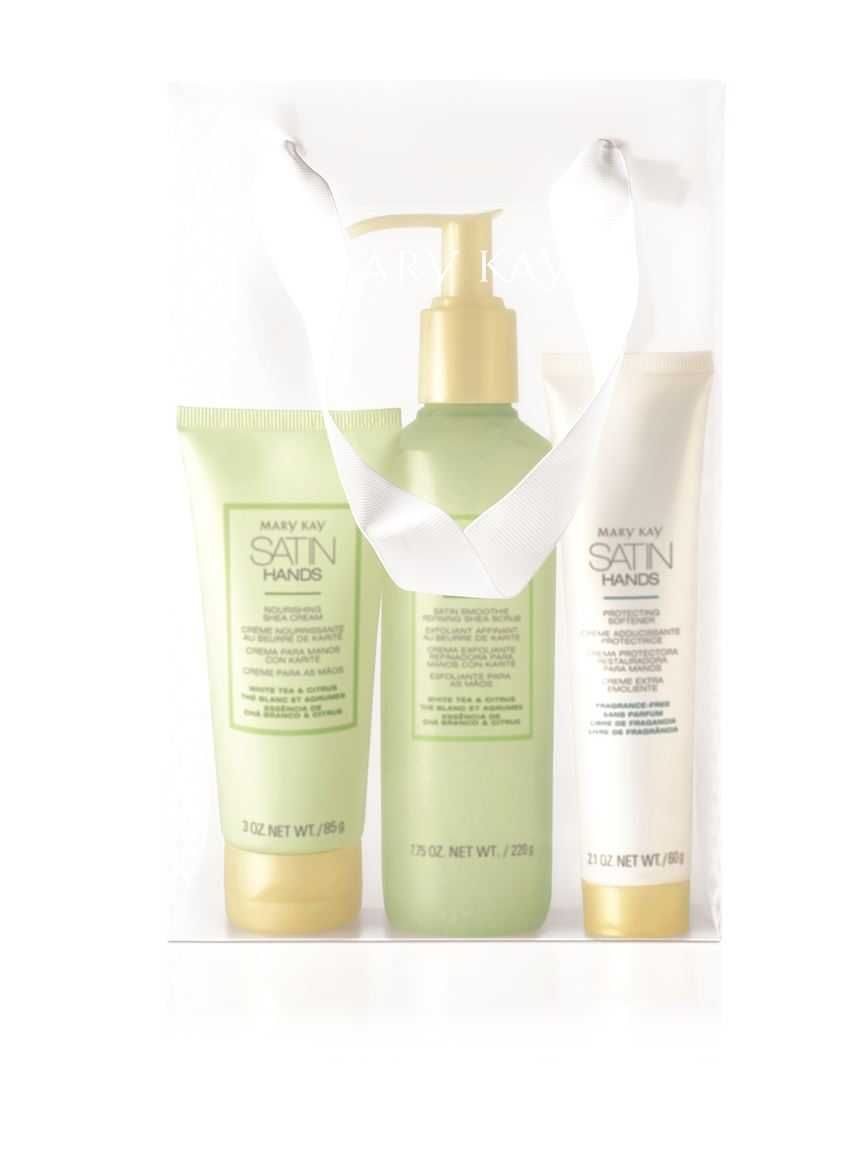 Conjunto para mãos Satin Hands de chá branco e citrinos - Mary Kay