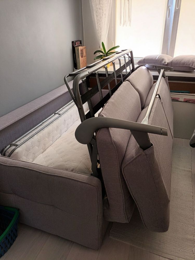 Popielata Sofa NovaSystem