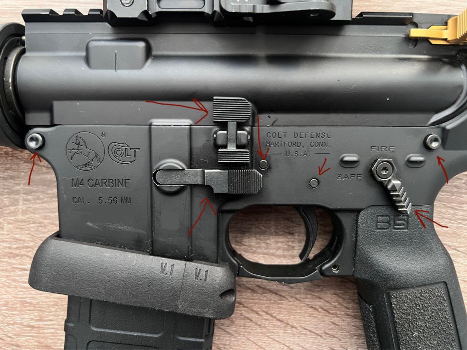 Комплект для ловера ар15, cmmg zeroed lower parts kit
