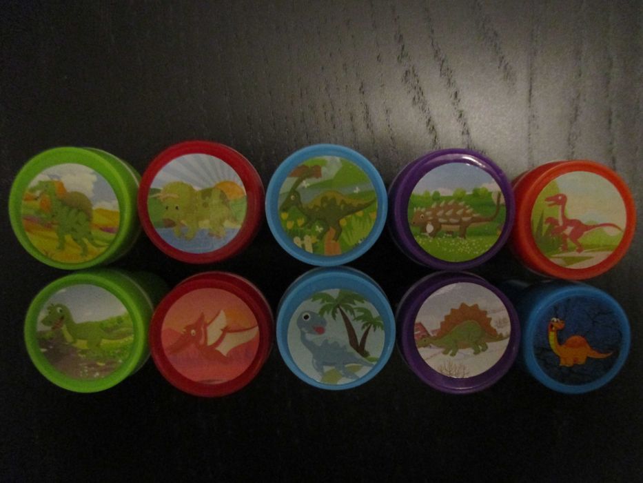 Carimbos de Animais, Patrulha Pata, Peppa Pig, Dinossáurios e outros