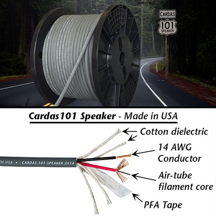 Cardas 101 kabel głośnikowy ze szpuli konfekcja Trans Audio Hi-Fi