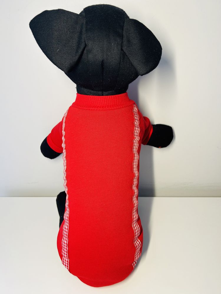 Ciepła bluza czerwona dla psa typu york chihuahua S