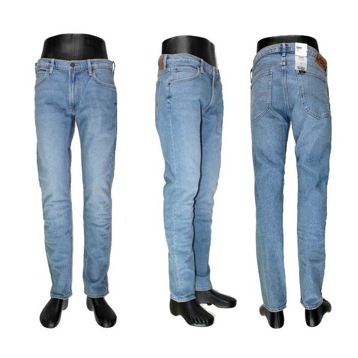 Męskie jeansy Lee Luke - Slim Tapered - L719MWKP Mid Soho nowe W36/L32