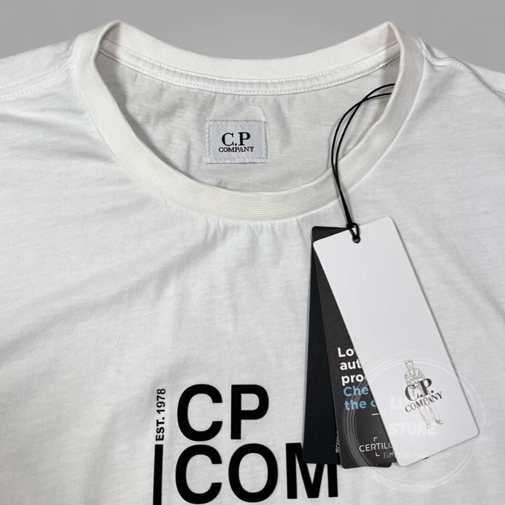 Футболка C.P. Company Label Logo (C P, CP, сипикомпани)