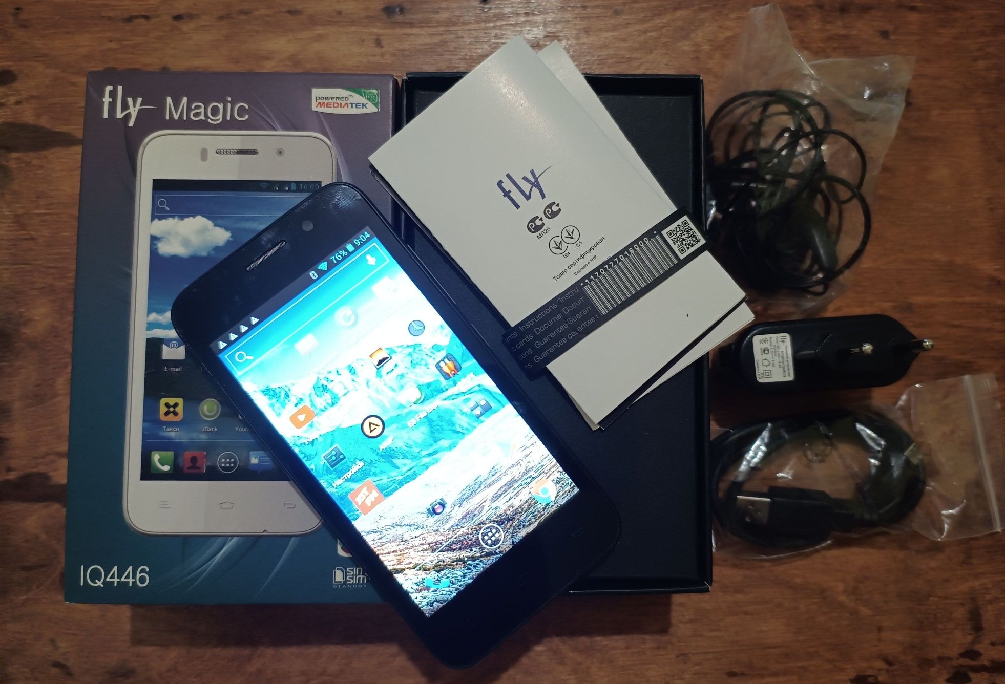 Телефон Fly IQ466 Magic black