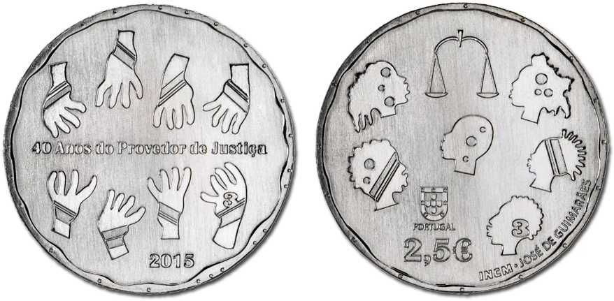 moedas comemorativas de 2,5 €, de 2015