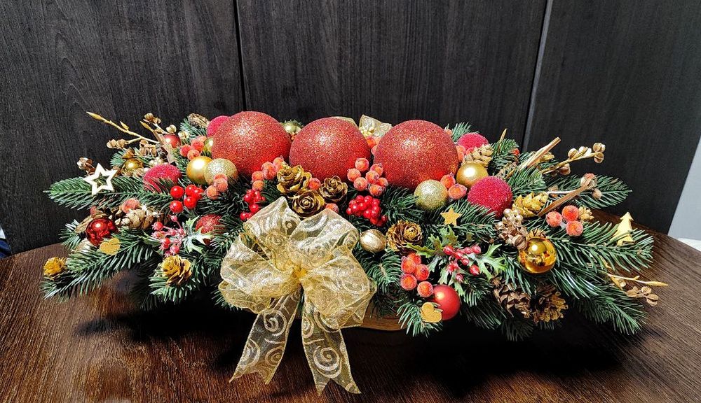 Новорічна композиція (65см) /Різдвяні / Святкові композиції /Декор