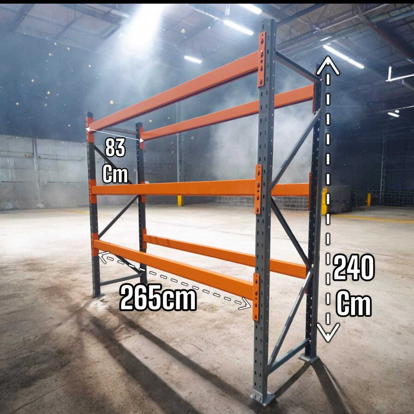 Regały magazynowe półkowe paletowe gł.75 lub 83cm