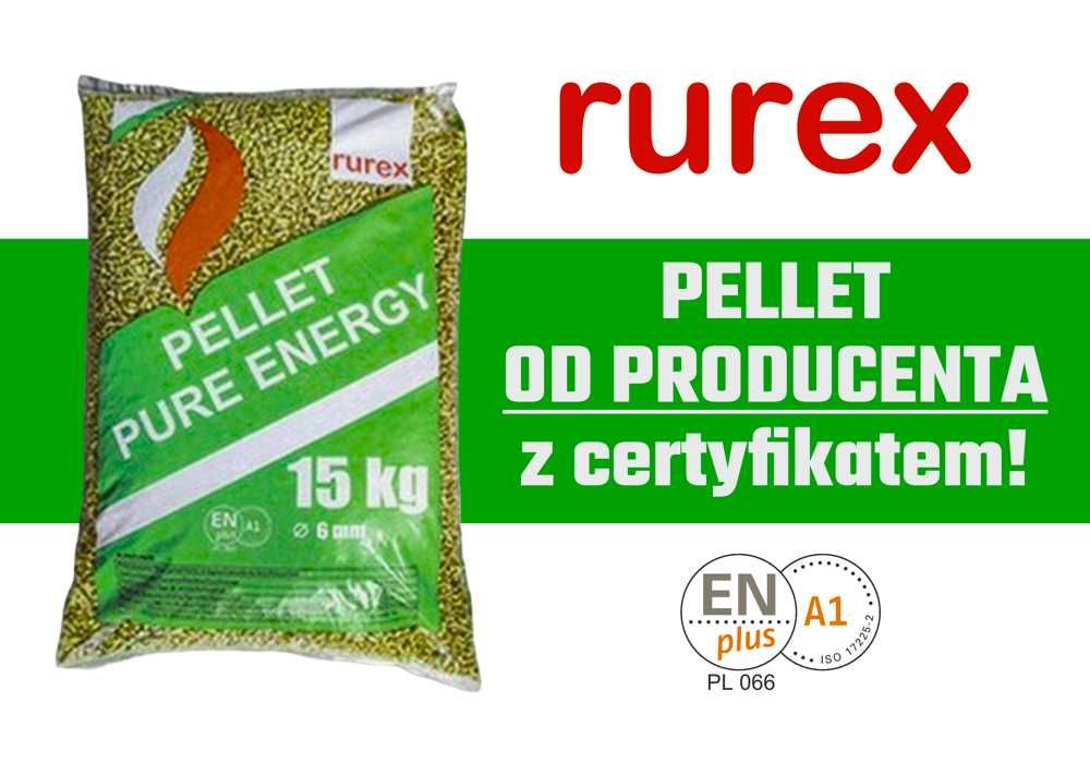 Pellet RUREX 6 mm /OD PRODUCENTA / jakość z certyfikatem ENplus A1