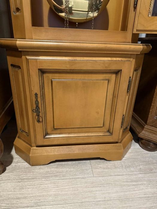 Zegar stojący tempus w skrzyni dębowy