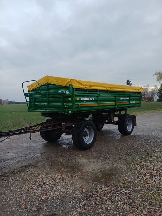 Przyczepa wywrotka hl 60.11 hw 10 ton niemiecka paletowa d55 bss ifa