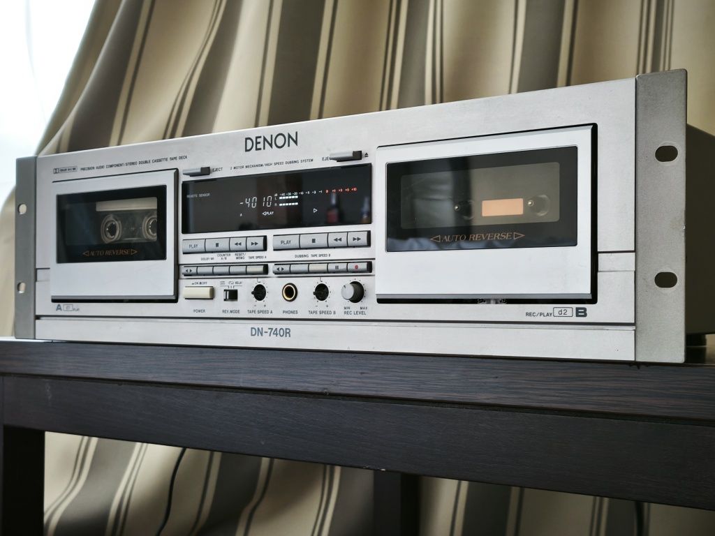 Касетна дека Denon DN-740R Студійна ! Відмінний стан Японія !