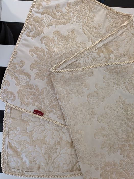 Boże Narodzenie żakardowy świąteczny bieżnik kremowy beżowy