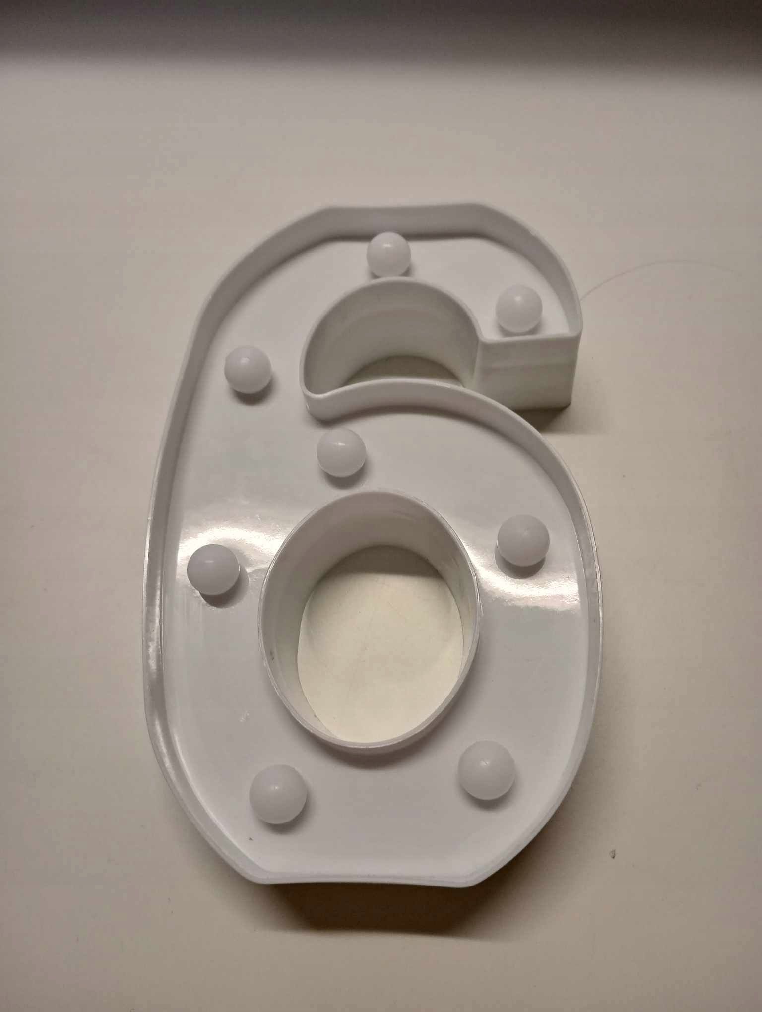 Dekoracyjna lampka cyfra 6, oświetlenie 3D