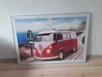 Plakat, VW California czerwony