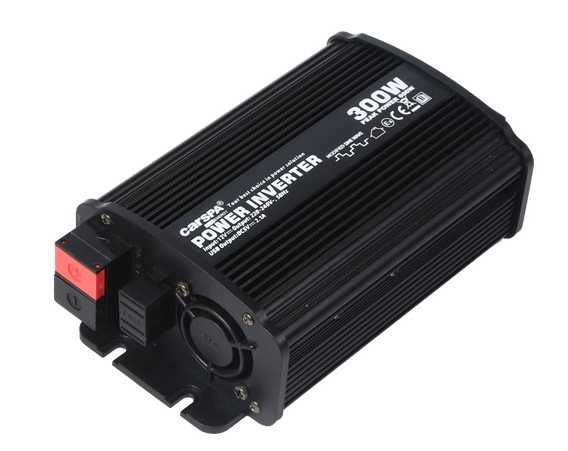 перетворювач Carspa CAR300U-122 12V/230V+USB 300W,