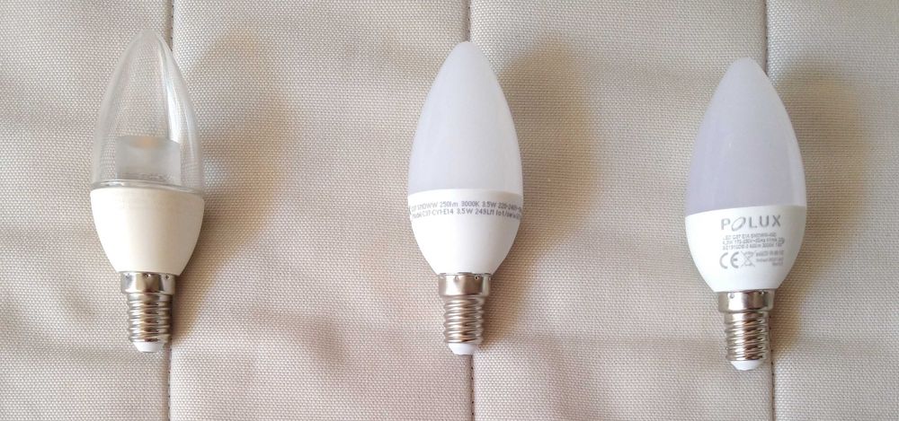 Żarówki LED E14 IKEA Ledare 3,5W / Polux 3,5W lub 4,5W, świeca