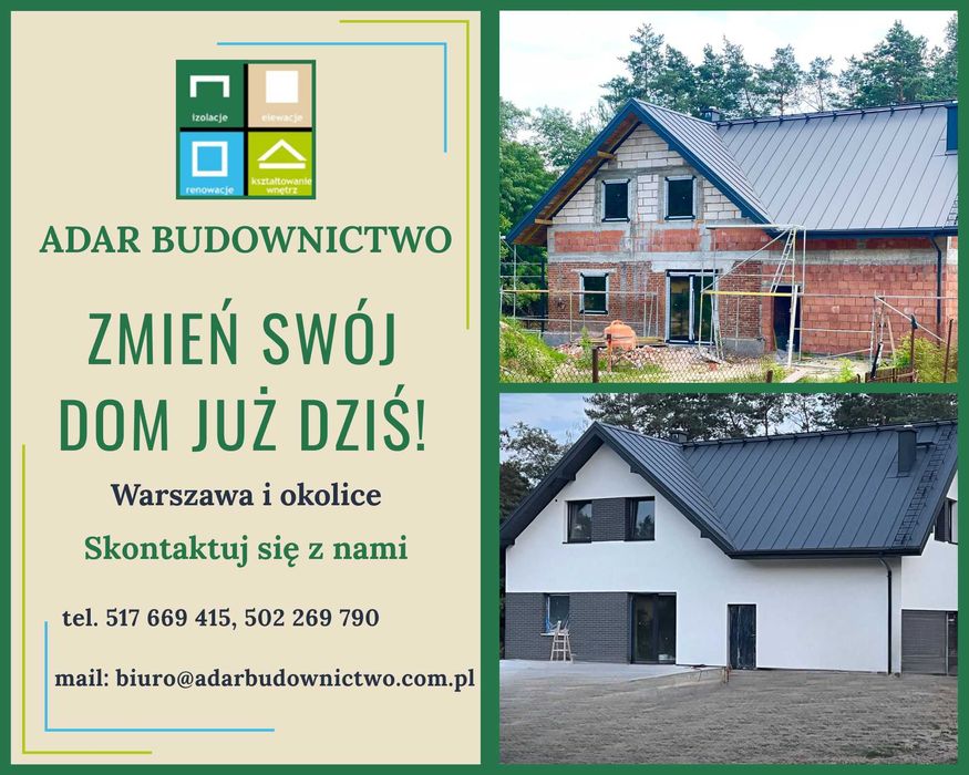 Wykonamy kompleksowe docieplenie Twojego domu - Warszawa i okolice