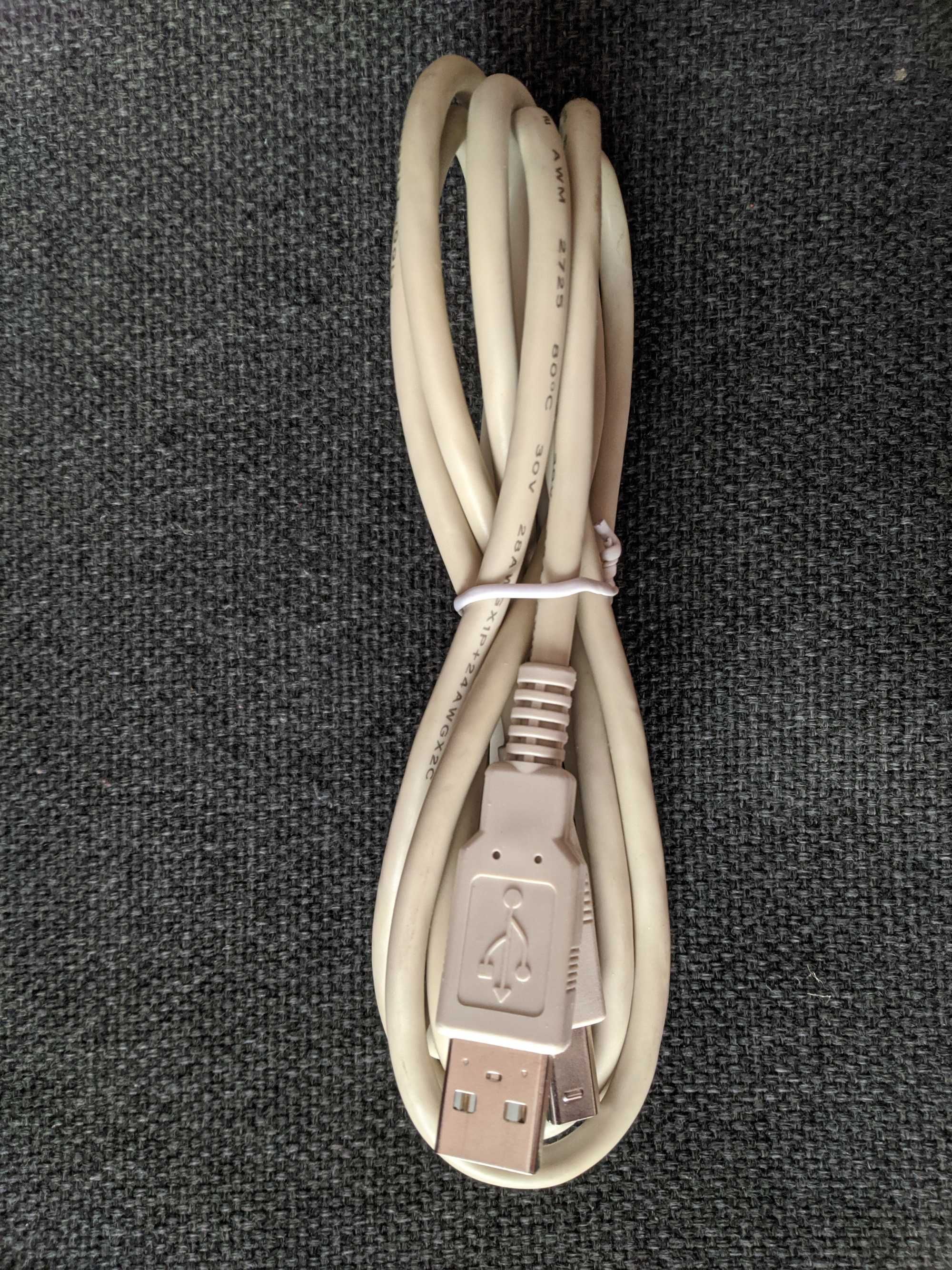 Кабель для принтера/сканера, толстый, 1,85 м (USB Type A - USB Type В)