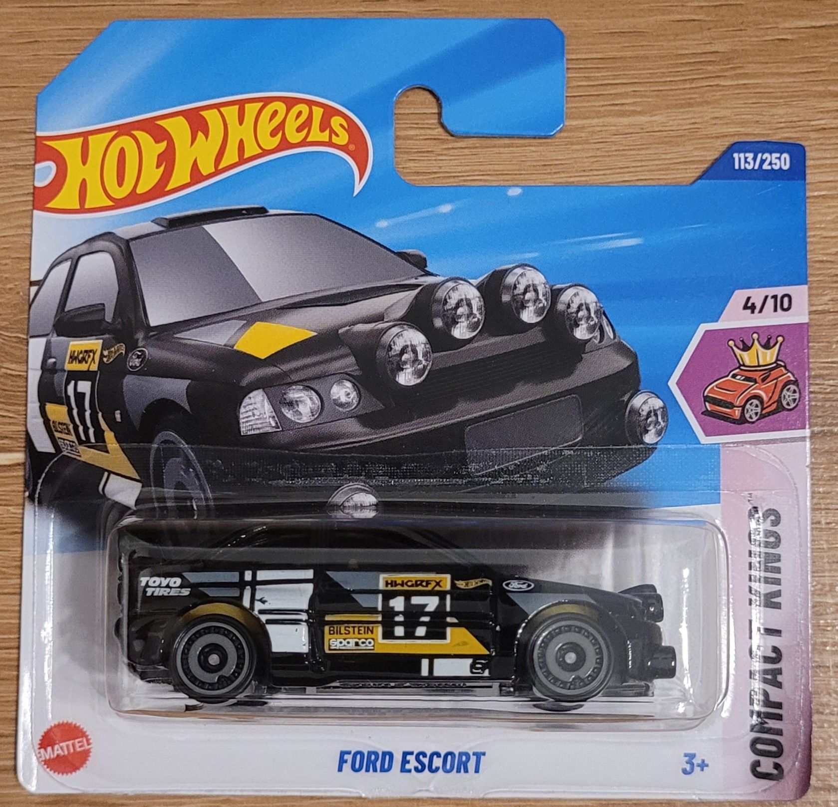 Ford Escort czarny Hot Wheels