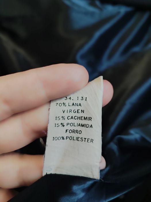 Класичне двубортне пальто з шерсті та кашеміру м-л