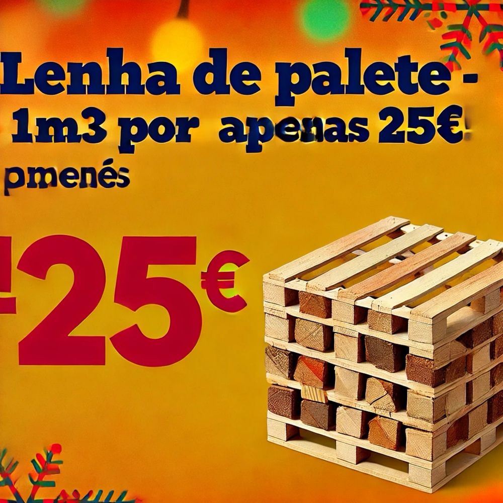 Venda de Lenha - Palete de 1m³ = 10€