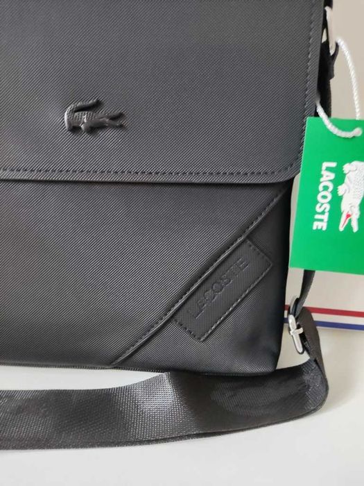 Lacoste męska torebka Listonoszka, skóra, Francja