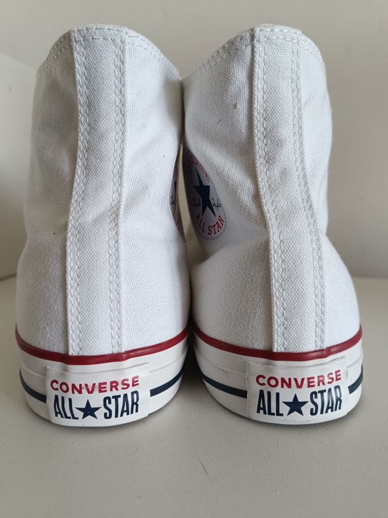 Converse r.44 (28.5 cm) trampki męskie białe wysokie